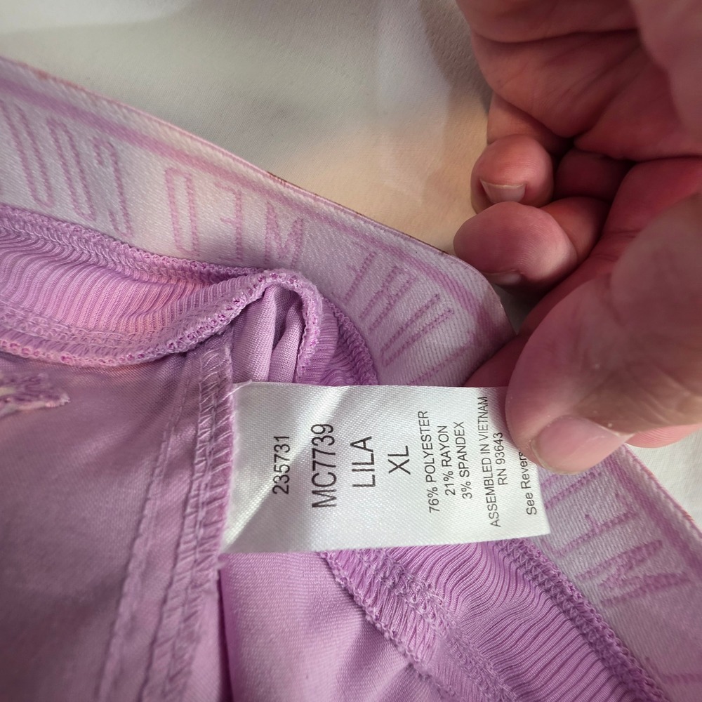 Med Couture Touch Cargo Scrub Pants Women XL Lilac Good Stretch Pockets - Picture 10 of 13